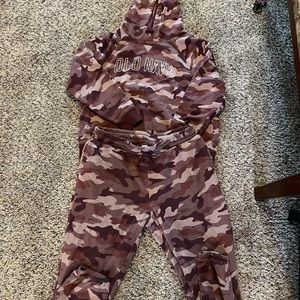 Old navy camo matching jogger set
